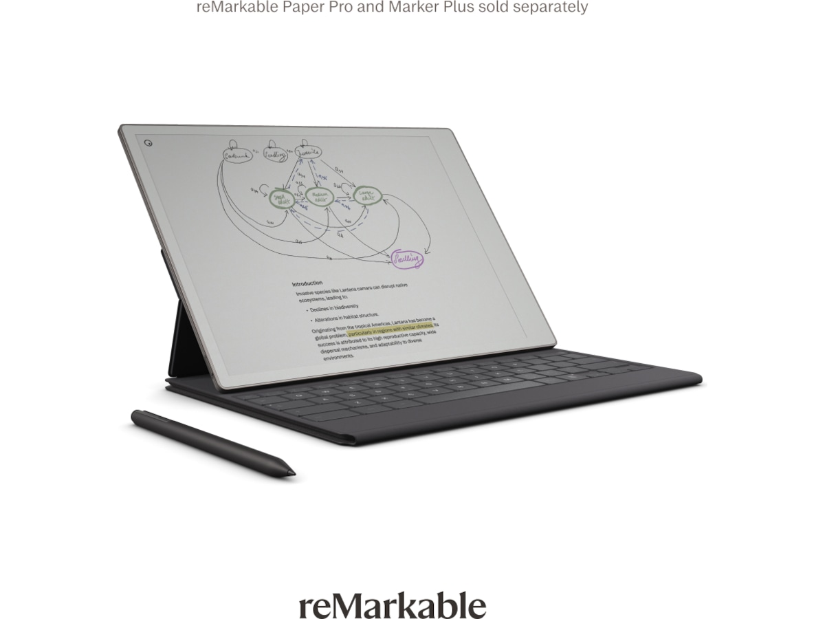 reMarkable Paper Pro Type Folio tastaturdeksel (basalt) Tilbehør til digitale paper