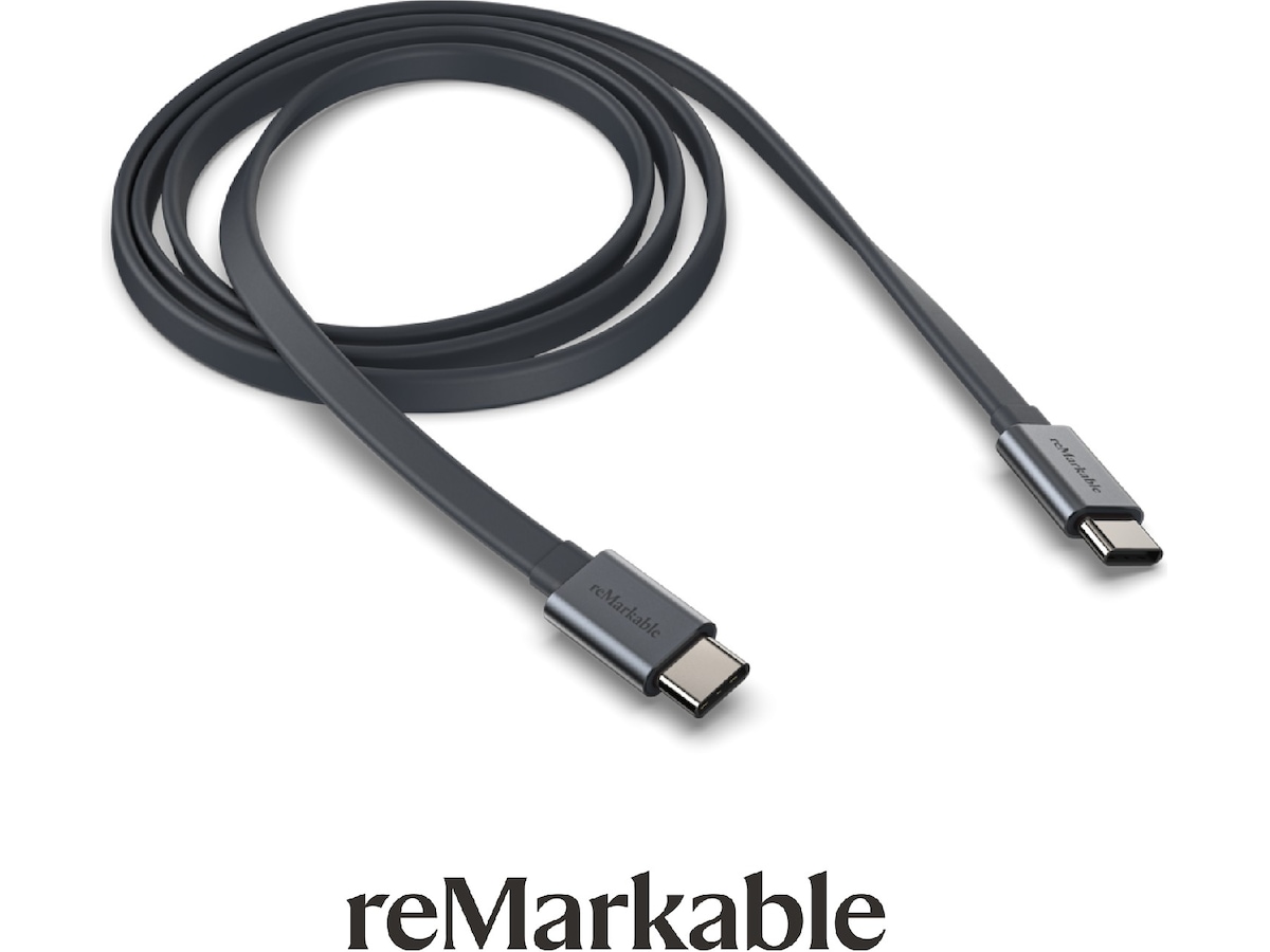 reMarkable 2 USB-C kabel 1m (sort) Tilbehør til digitale paper
