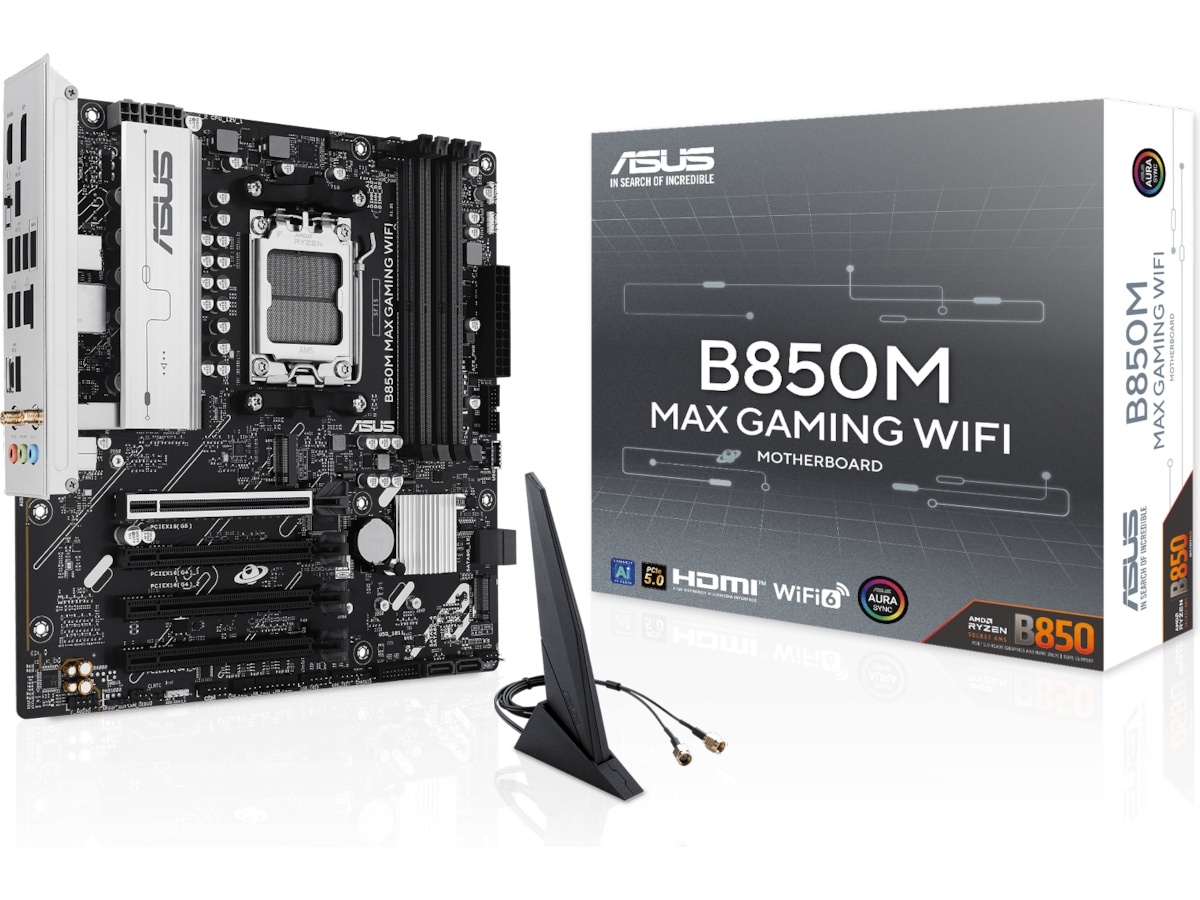 Asus B850M MAX GAMING WIFI Bundkort AMD Socket