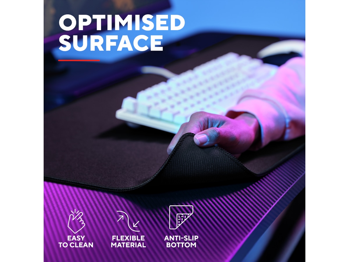 Trust GXT 759 XXL Gamingmusematte (sort) Gamingmusemåtte