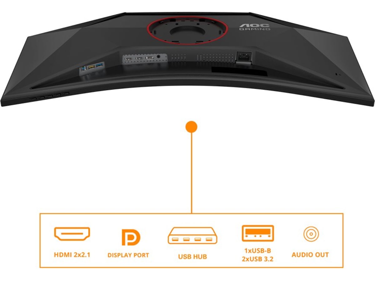 AOC 34" curved gamingskærm CU34G4Z Gamingskærme
