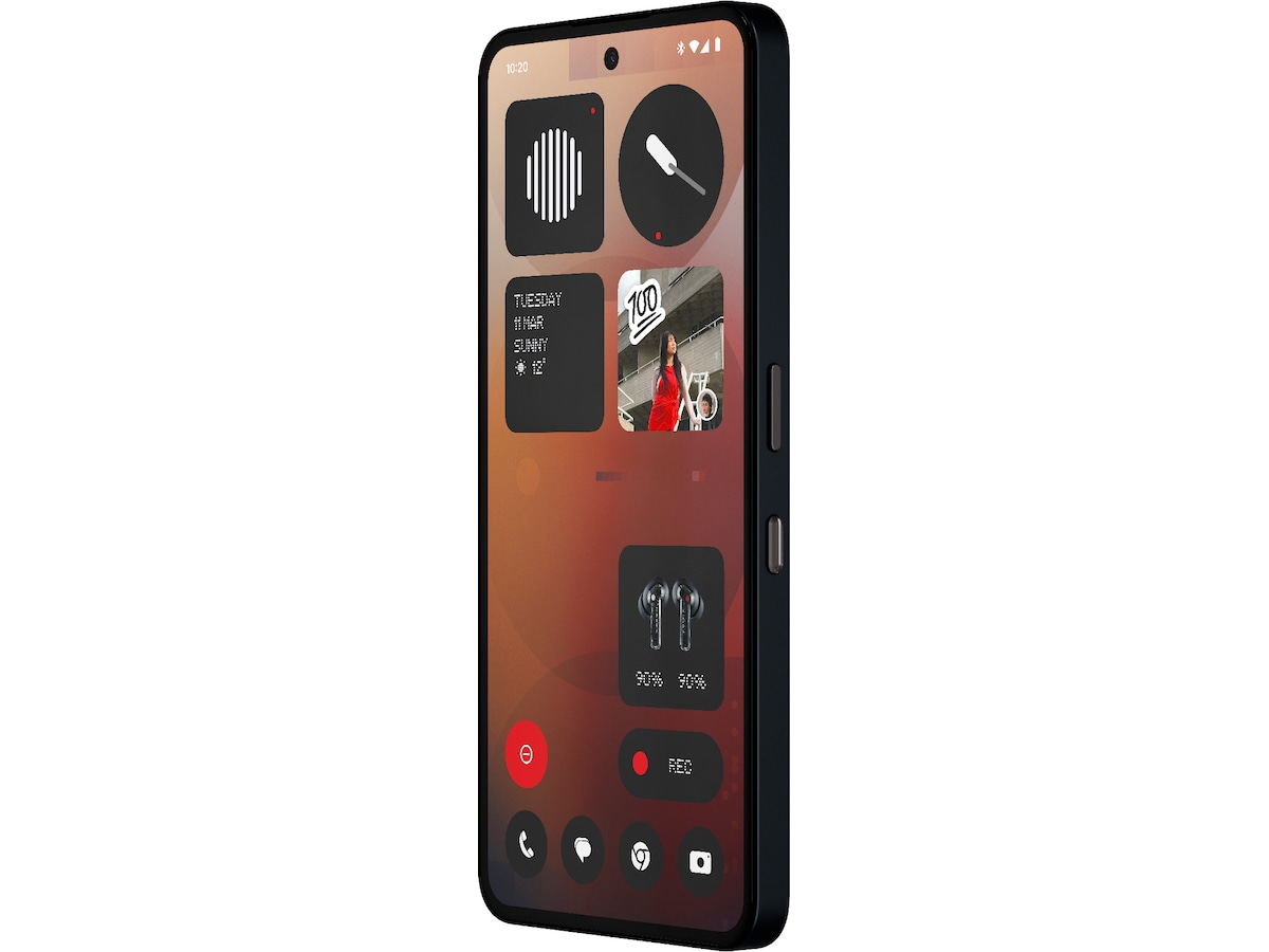 Nothing Phone (3a) 128GB (sort) Mobiltelefoner