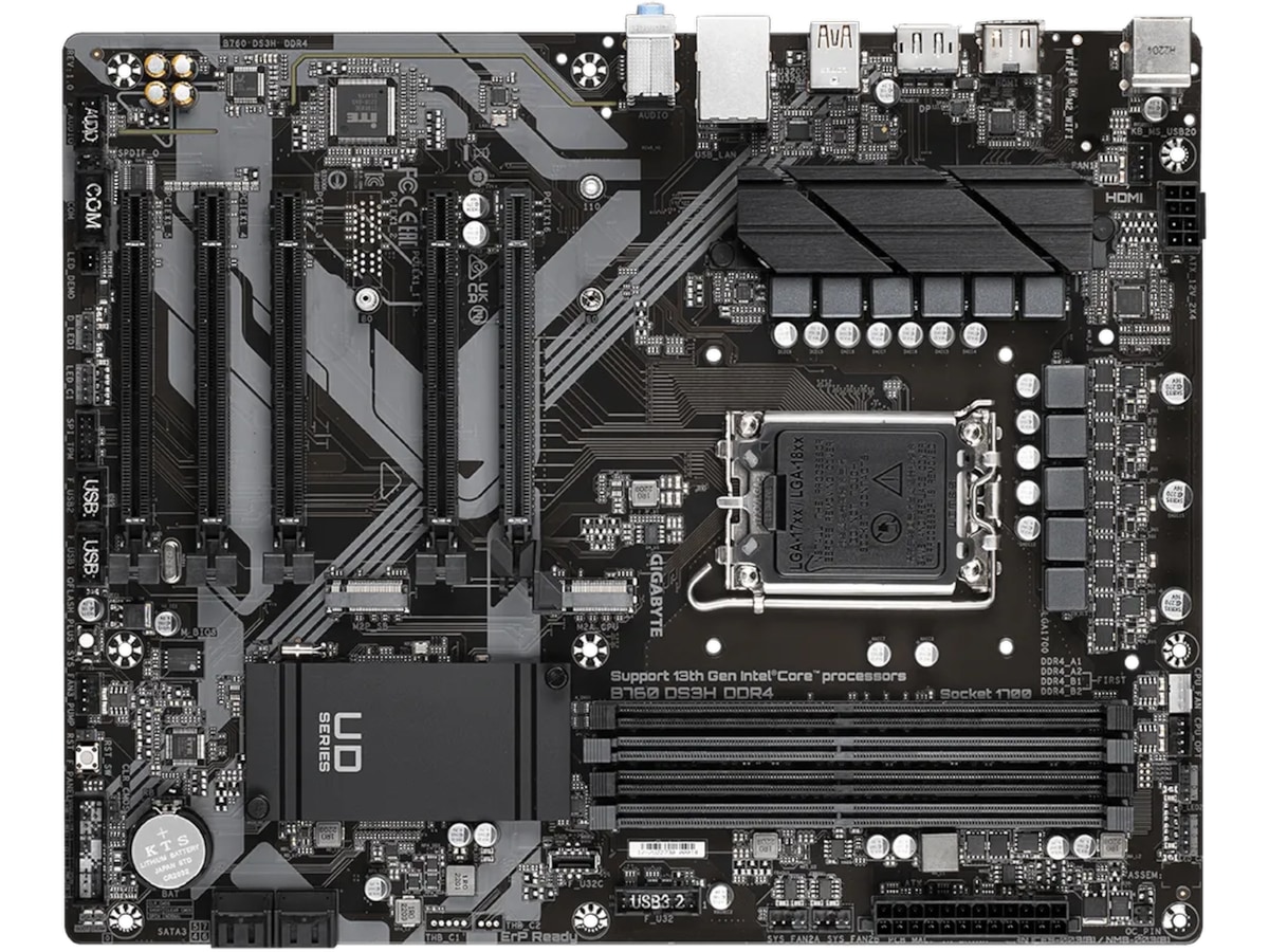 Gigabyte B760 DS3H DDR4 Bundkort Intel Socket