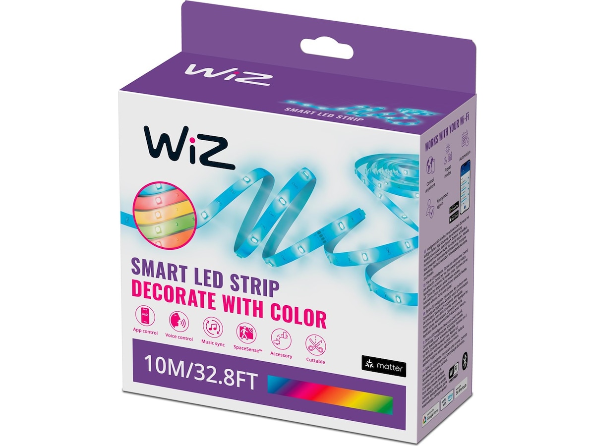 WiZ RGB LED-strip 10m Led strips & underholdning
