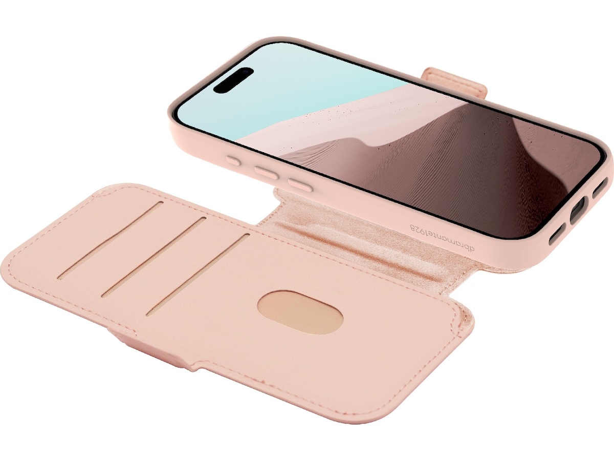 dbramante1928 iPhone 17 Pro Lynge 2-i-1 Wallet cover (pink sand) Mobilcover