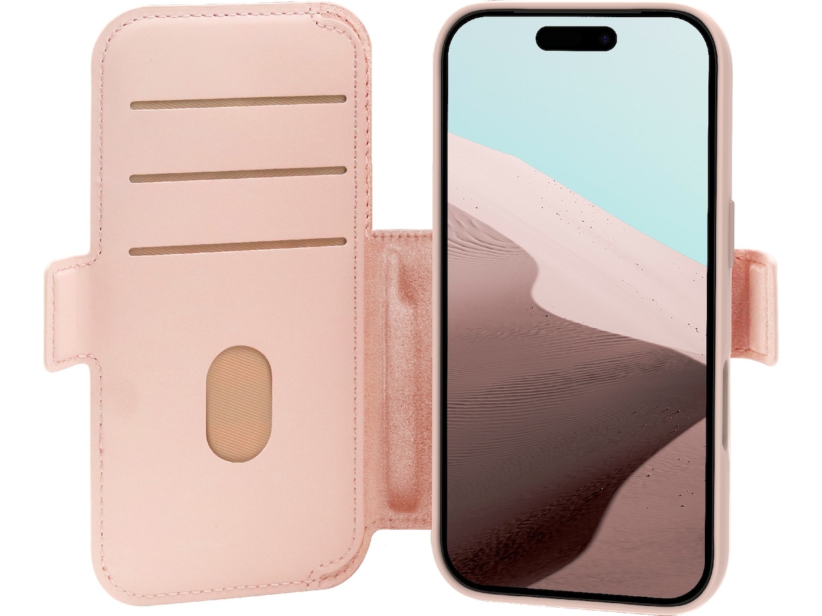 dbramante1928 iPhone 17 Pro Lynge 2-i-1 Wallet cover (pink sand) Mobilcover