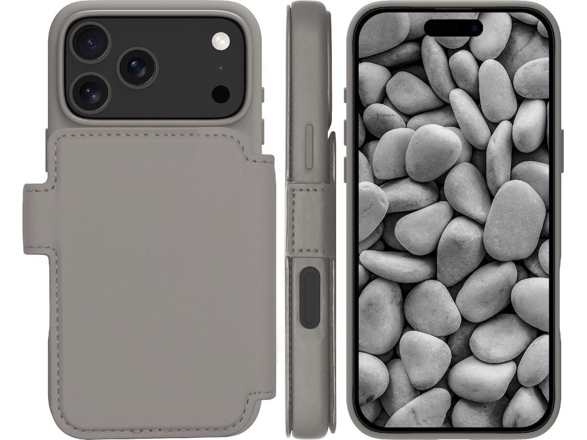 dbramante1928 iPhone 17 Pro Max Lynge 2-i-1 Wallet cover (river stone) Mobilcover