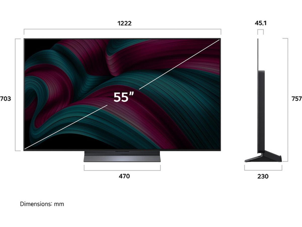 LG 55" C5 AI 4K OLED Smart TV (2025) + Soundbar 50 - 59 tommer TV