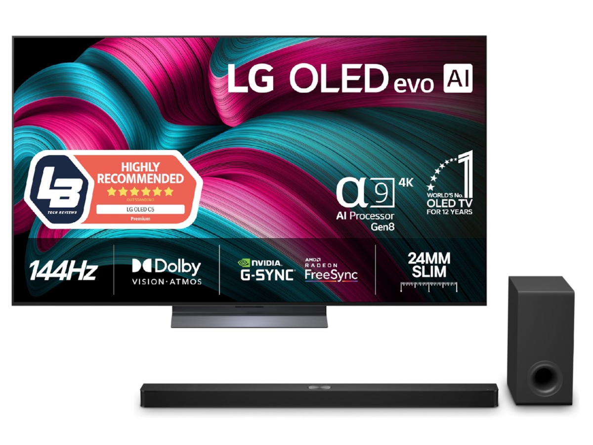 LG 65" C5 AI 4K OLED Smart TV (2025) + Soundbar 60 - 69 tommer TV