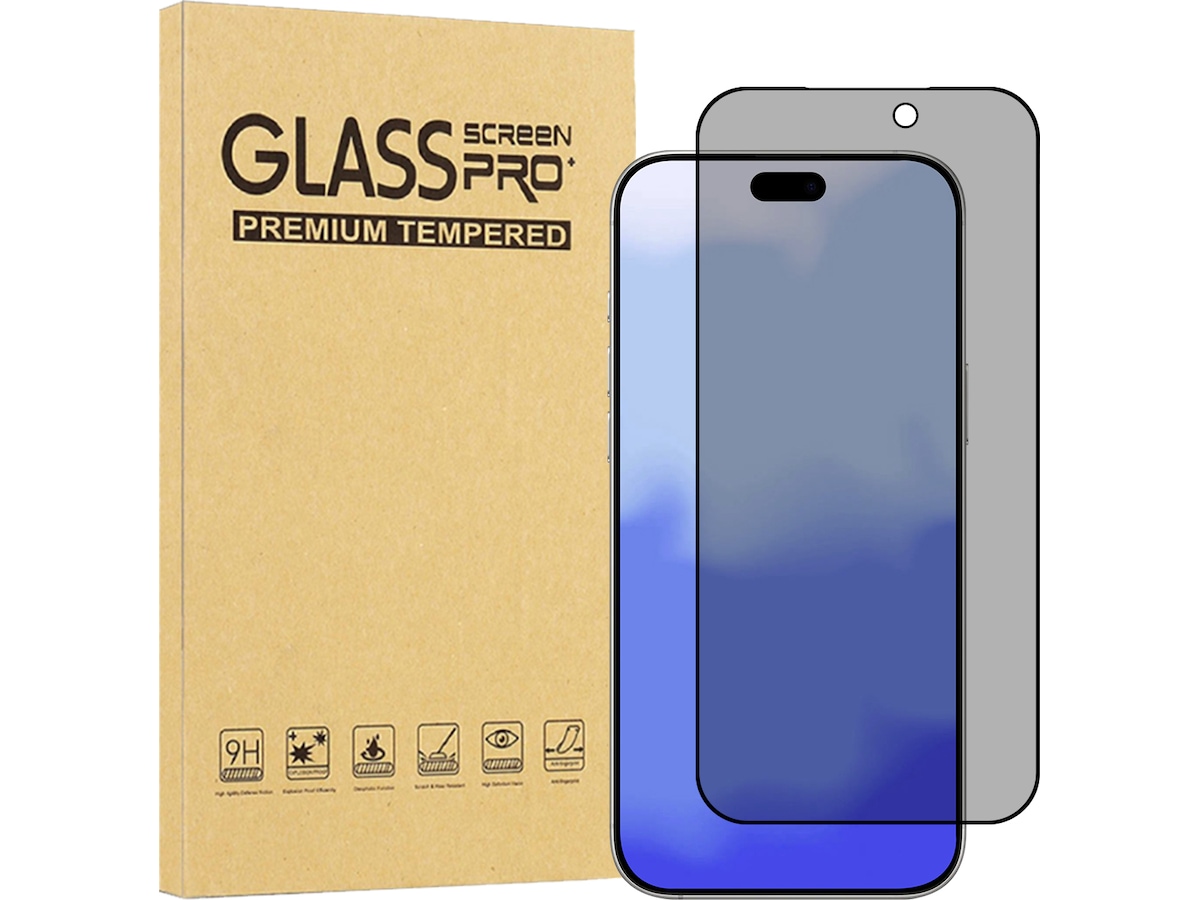 iiglo iPhone 17 Pro Privacy skærmbeskytter Skærmbeskyttelse mobiltelefon