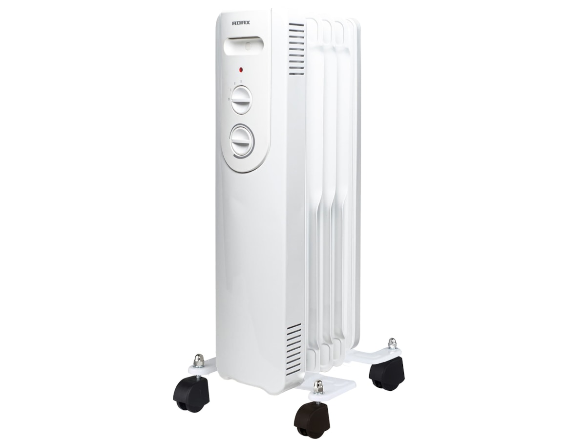 Adax Basic Nova 1000W olievarmer (hvid) Radiatorer