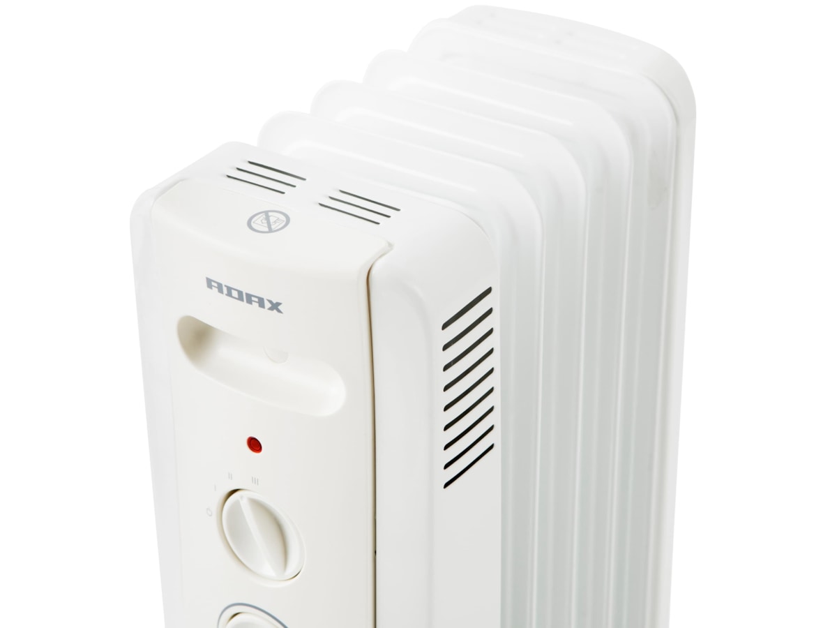 Adax Basic Nova 1000W olievarmer (hvid) Radiatorer