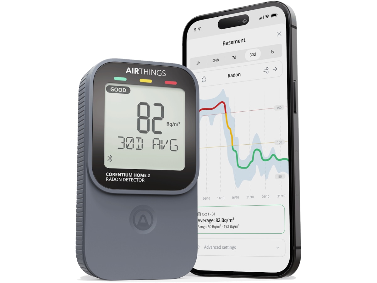 Airthings Corentium Home 2 Radonmåler Sensorer