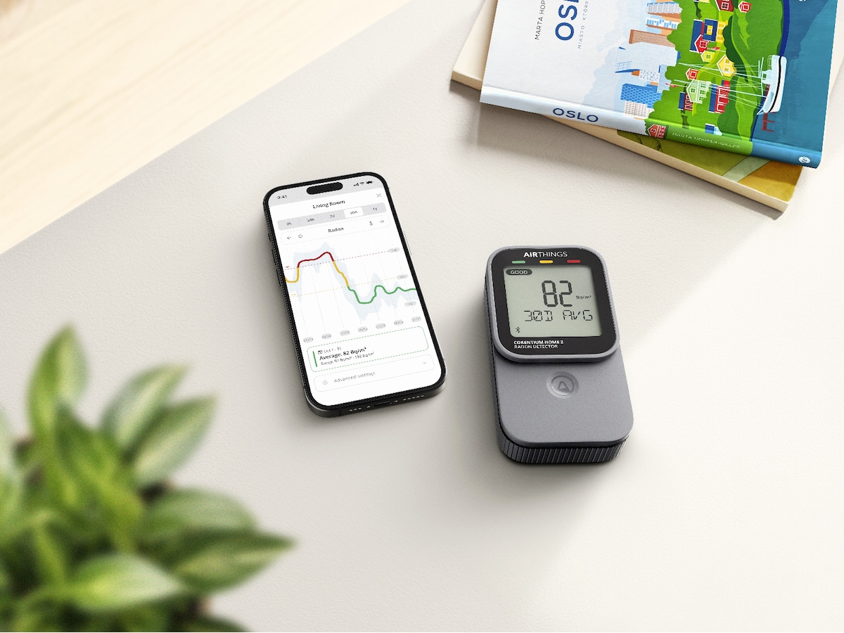 Airthings Corentium Home 2 Radonmåler Sensorer