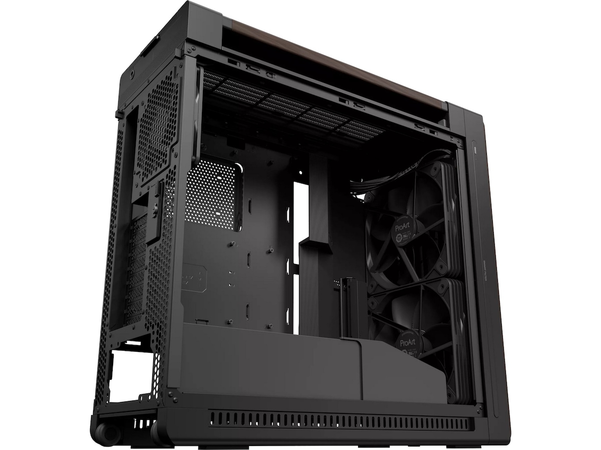 Asus PA602 PROART Walnut Wood Metal PWM Modern Mid Tower (sort) Mini/Micro/Nano tower