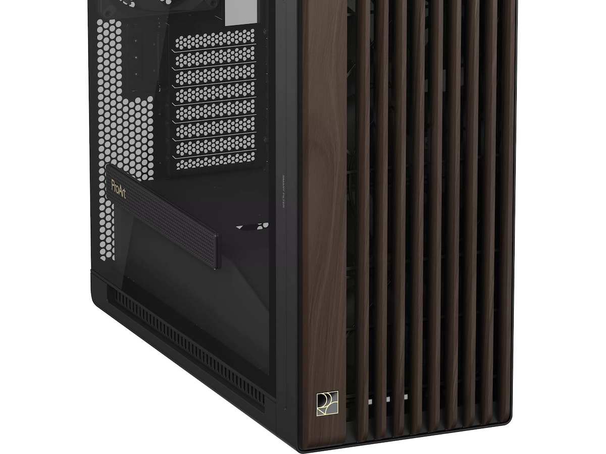 Asus PA602 PROART Walnut Wood TG PWM Modern Mid Tower (sort) Mini/Micro/Nano tower