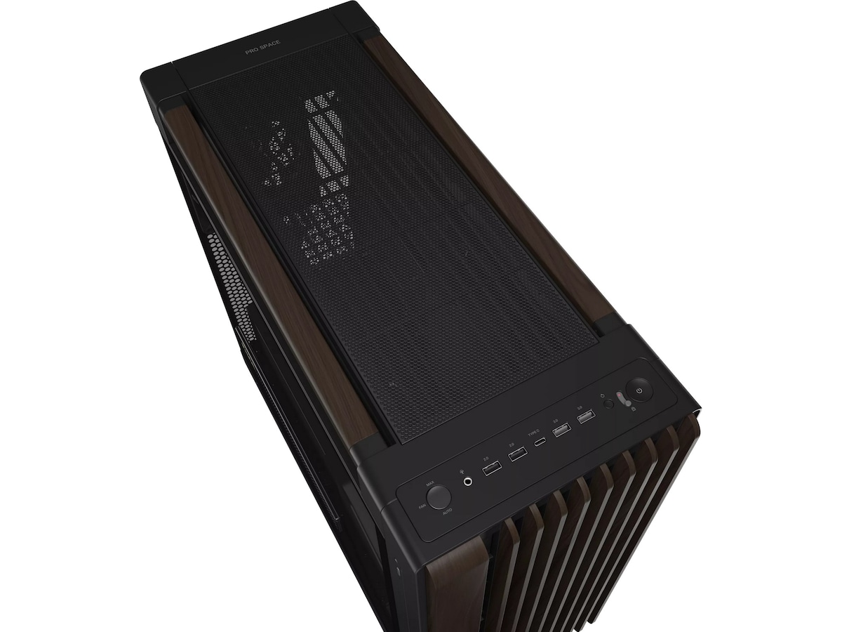 Asus PA602 PROART Walnut Wood TG PWM Modern Mid Tower (sort) Mini/Micro/Nano tower