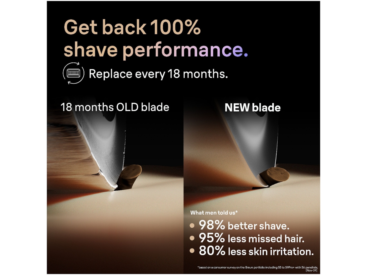Braun Series 9 PRO+ ORIGINALT Reservehoved 96M Tilbehør til barbermaskiner
