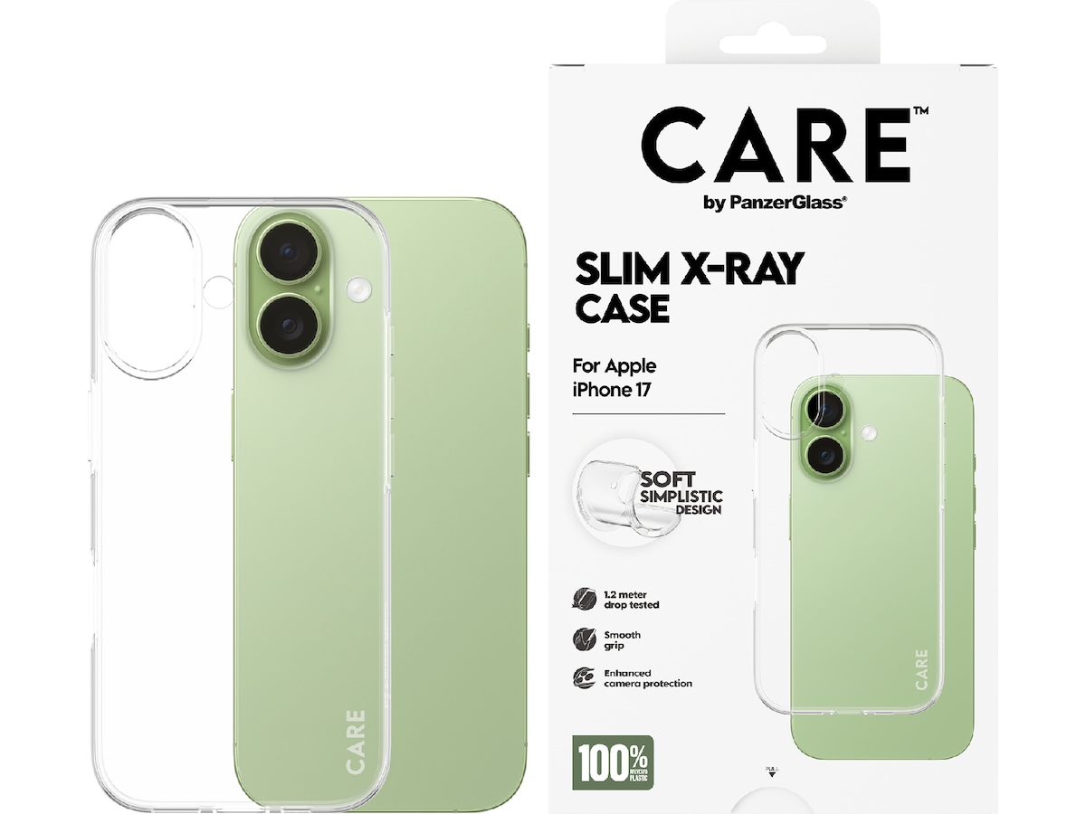 PanzerGlass CARE iPhone 17 Fashion Silikone cover (gennemsigtig) Mobilcover
