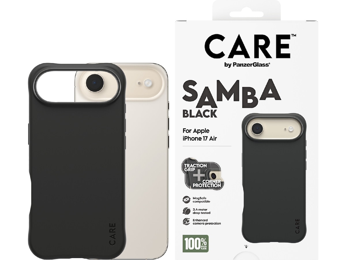 PanzerGlass CARE iPhone Air Samba Hardcase cover (sort) Mobilcover
