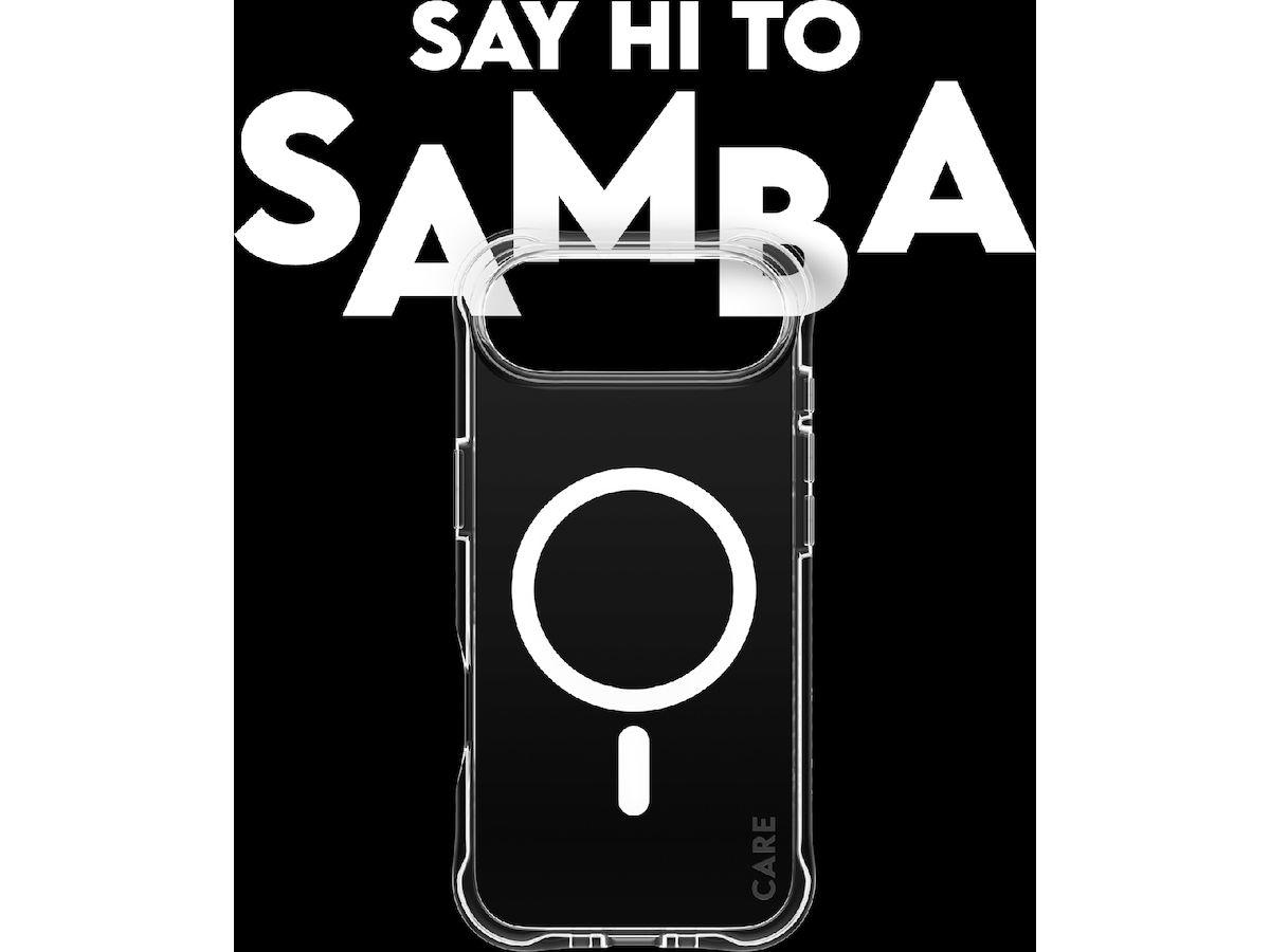 PanzerGlass CARE iPhone Air Samba Hardcase (gennemsigtig/hvid) Mobilcover