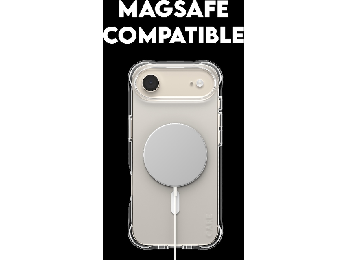 PanzerGlass CARE iPhone Air Samba Hardcase (gennemsigtig/hvid) Mobilcover