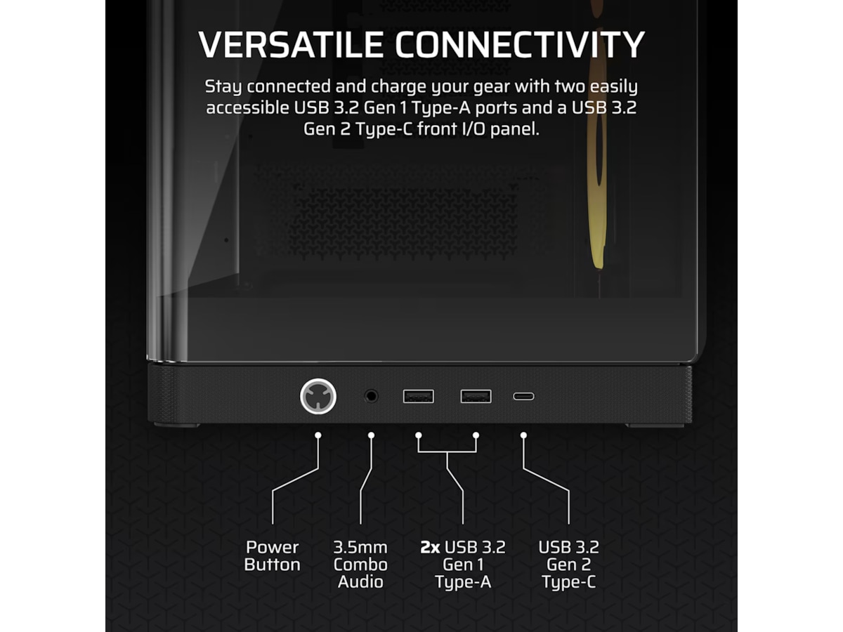 Corsair FRAME 4500X LX-R RGB Mid Tower (sort) Midi Tower