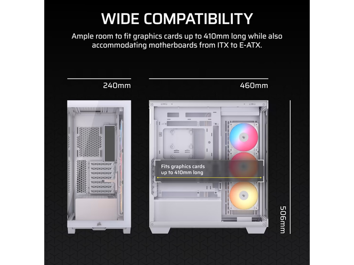 Corsair 3500X RSR ARGB Mid Tower (hvidt) Midi Tower