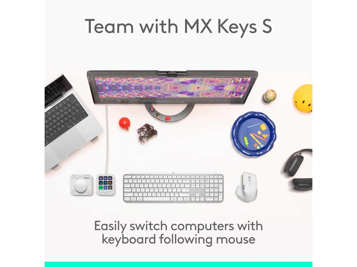 Logitech MX Master 4 Trådløs Ergonomisk Mus (lysegrå) Mus