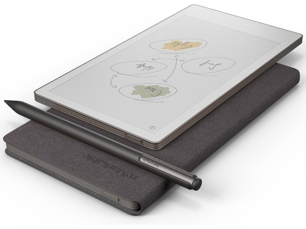 reMarkable Paper Pro Move 7.3" inkl. Marker Plus & Book Folio (basalt) Digitale paper