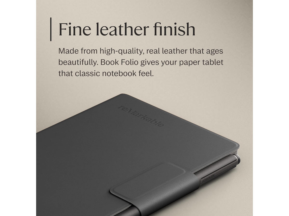 reMarkable Paper Pro Move Book Folio (sort) Tilbehør til digitale paper
