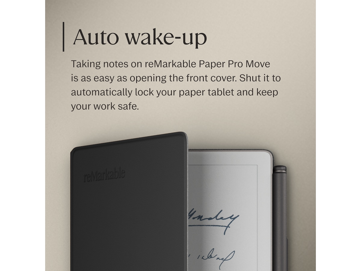reMarkable Paper Pro Move Book Folio (sort) Tilbehør til digitale paper