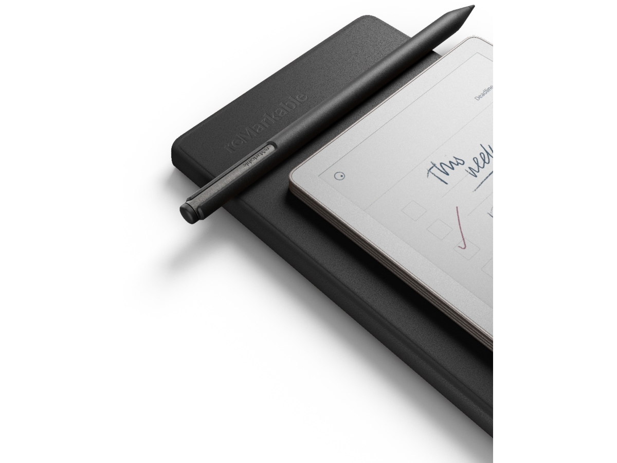 reMarkable Paper Pro 7.3" inkl. Marker Plus & Book Folio (sort skind) Digitale paper