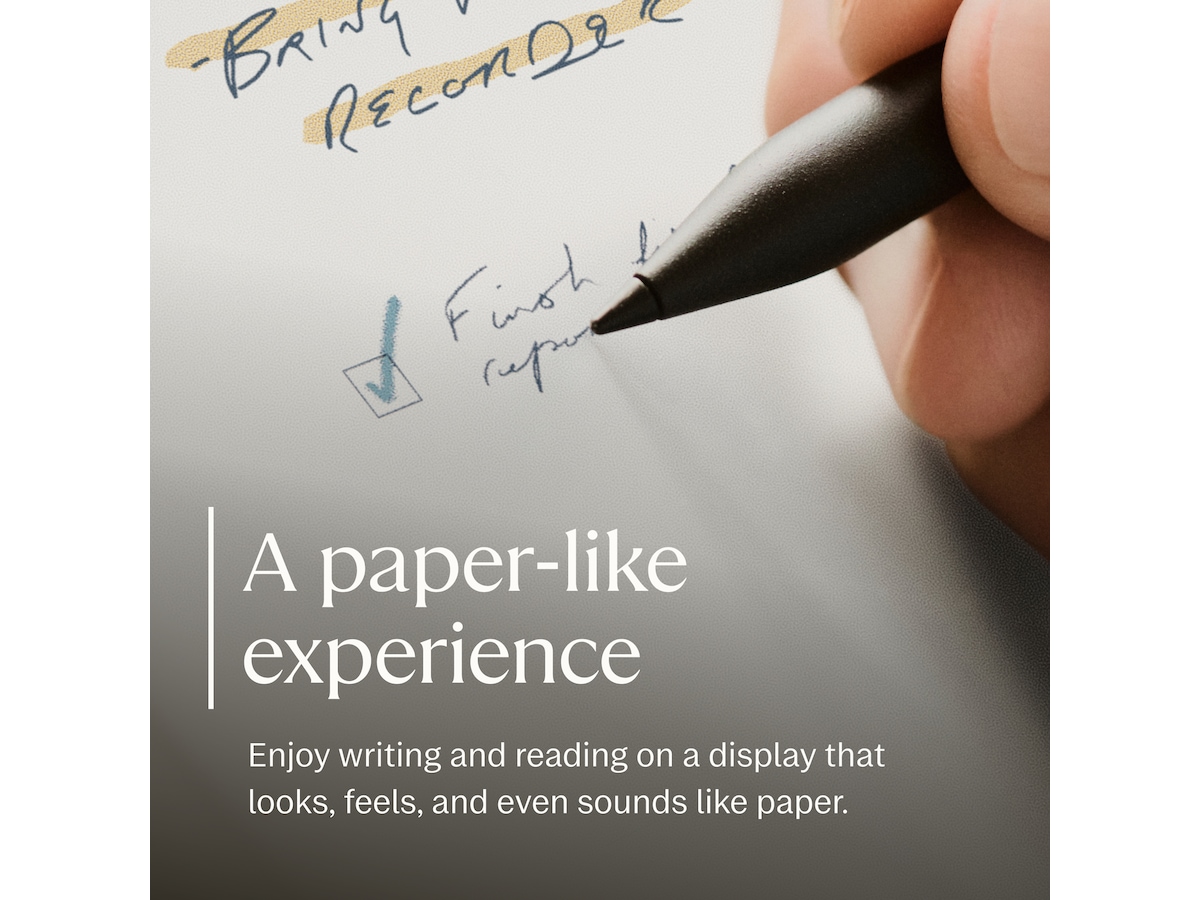reMarkable Paper Pro 7.3" inkl. Marker Plus & Book Folio (sort skind) Digitale paper