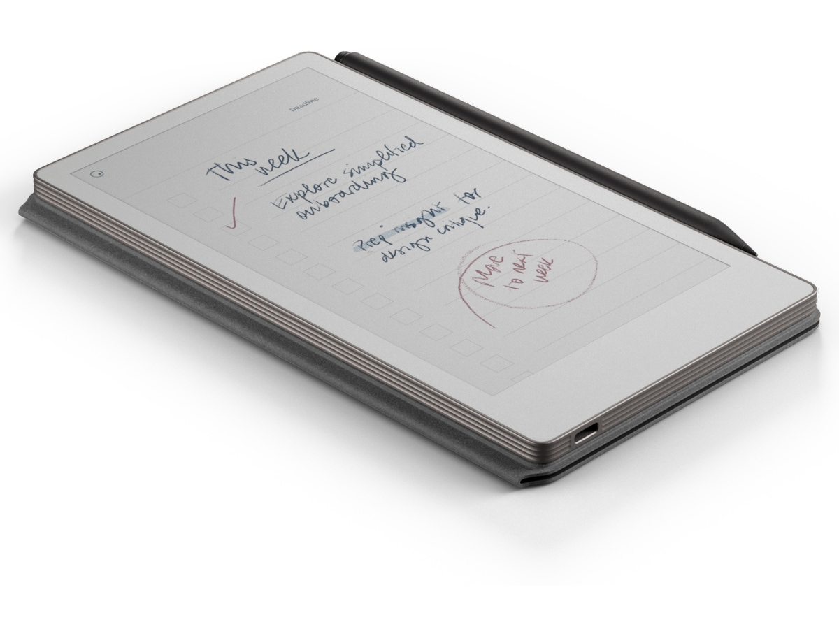reMarkable Paper Pro 7.3" inkl. Marker Plus & Book Folio (sort skind) Digitale paper