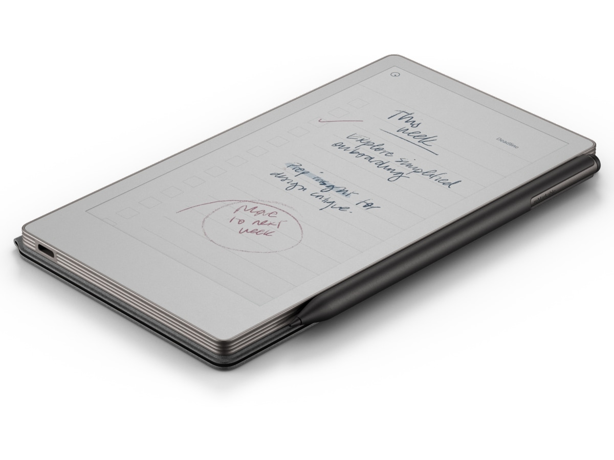 reMarkable Paper Pro 7.3" inkl. Marker Plus & Book Folio (sort skind) Digitale paper