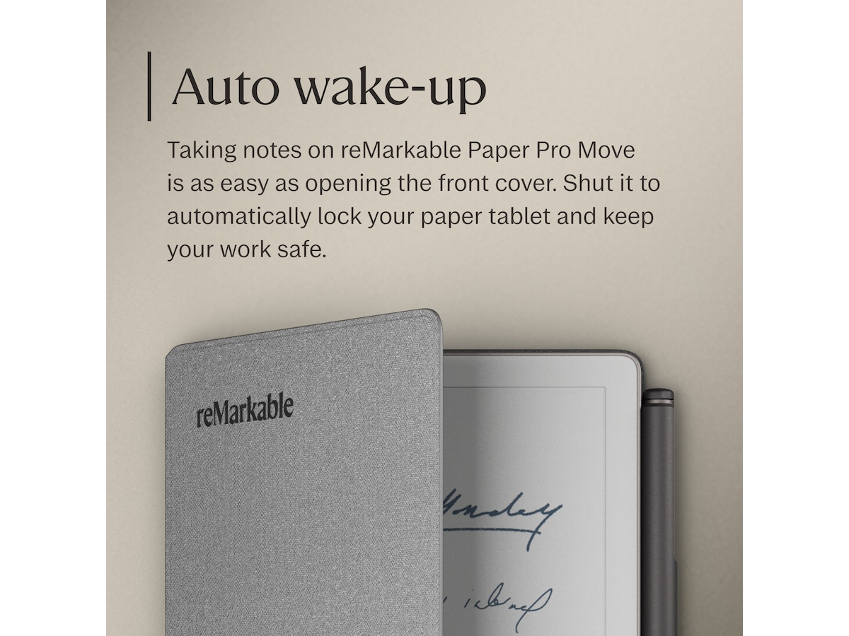 reMarkable Paper Pro Move Book Folio (grå) Tilbehør til digitale paper