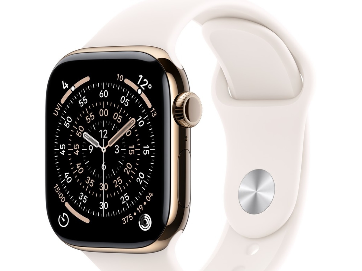 Apple Watch Series 11 GPS + LTE 46mm Titanium (guld) Smartwatches