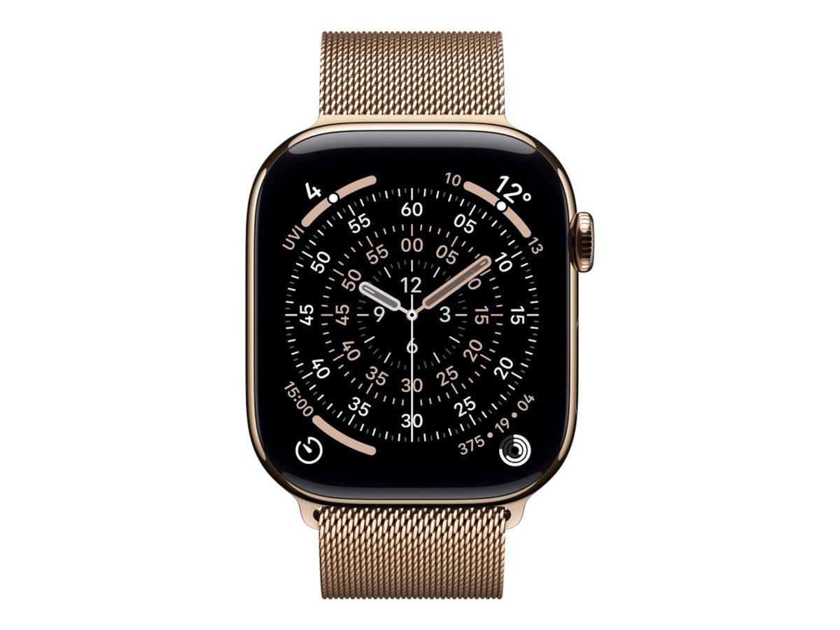 Apple Watch Series 11 GPS + LTE 46mm Titanium (guld) Smartwatches
