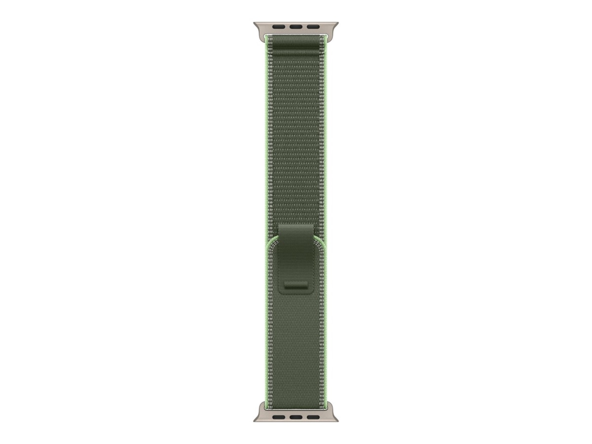 Apple Watch 49mm Natural Titanium Trail Loop (green/neon) Rem