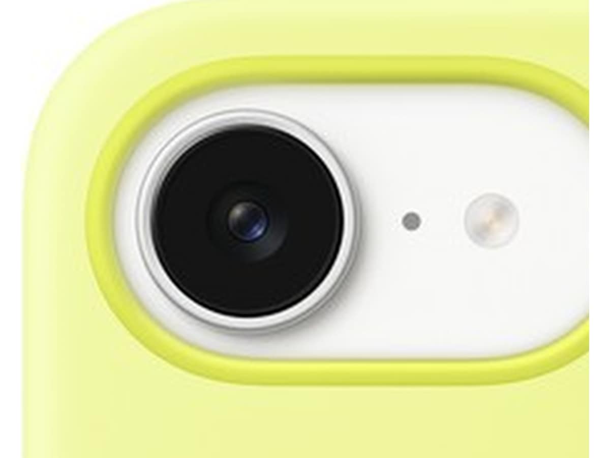 Apple iPhone 16e silikone cover (neongul) Mobilcover