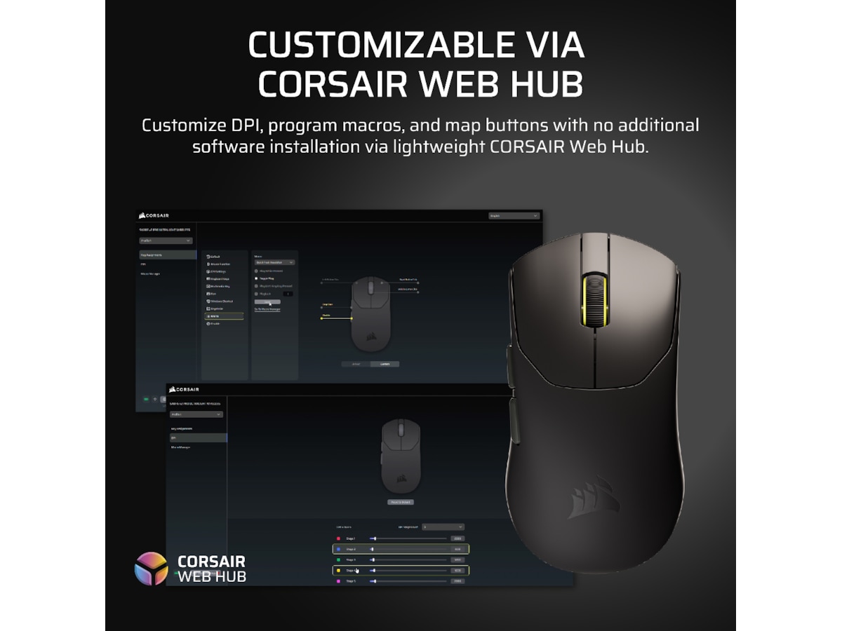Corsair Sabre v2 Pro Ultralight Trådløs Gaming Mus (hvidt) Gamingmus