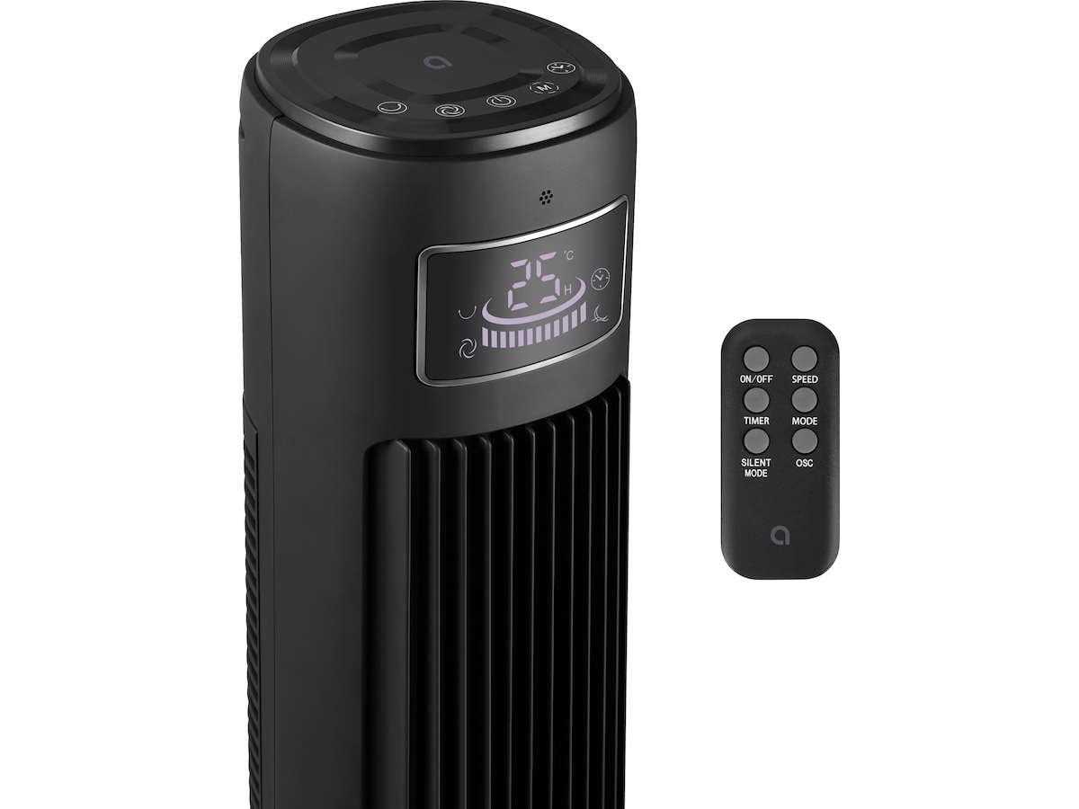 Andersson TRF-F3000 Tårnventilator med LED-display (sort) Ventilatorer og varmluftovne