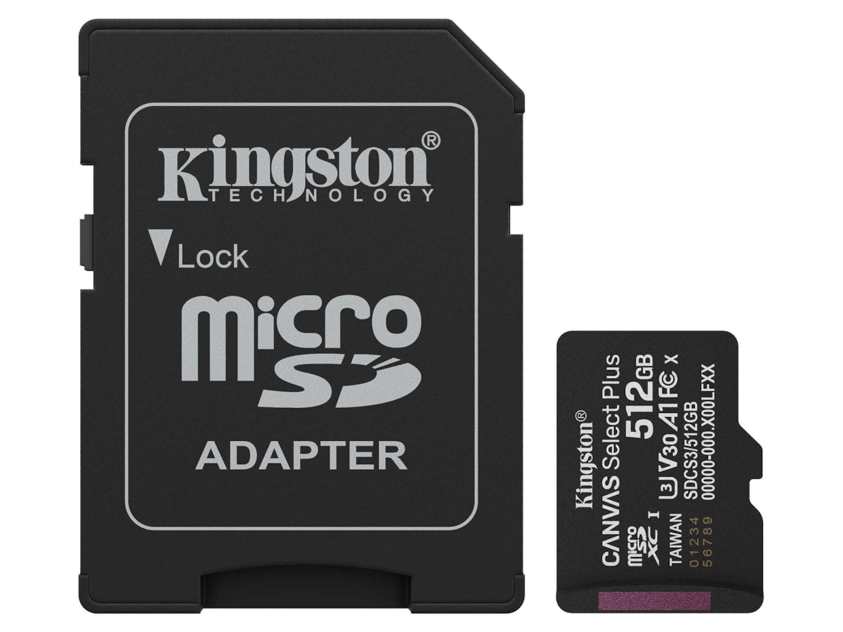 Kingston microSDXC Canvas Select Plus 512GB Flash-hukommelse