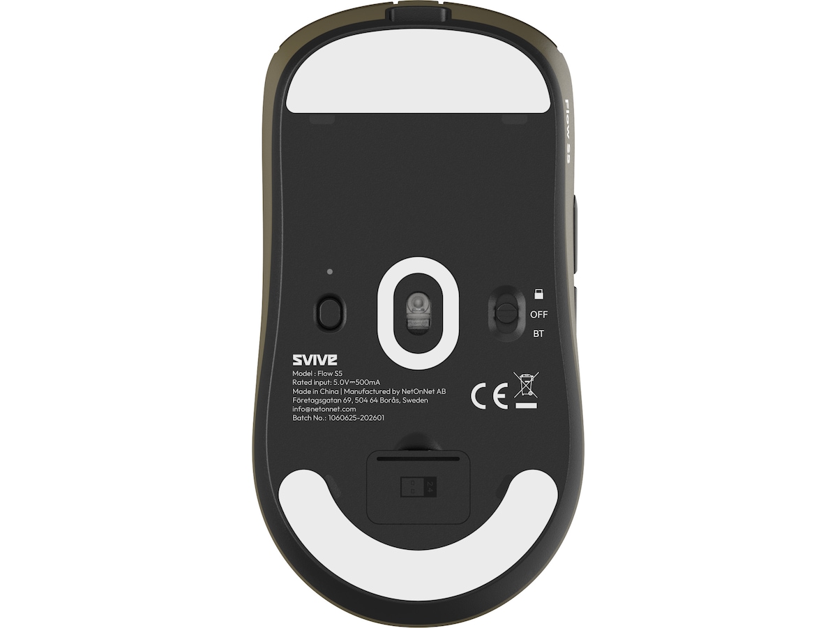 Svive Flow S5 Trådløs Gamingmus (statsgrøn) Gamingmus