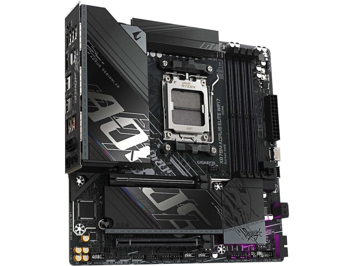 Gigabyte X870M AORUS ELITE WIFI7 Bundkort AMD Socket