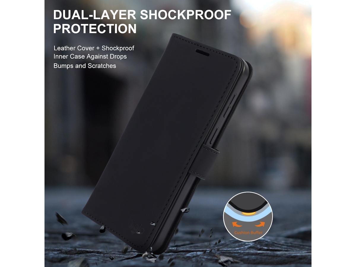iiglo Galaxy A37 Wallet cover (sort) Mobilcover