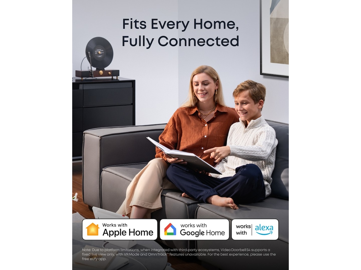 Eufy Video Doorbell S4 + Mini Chime Dørklokker