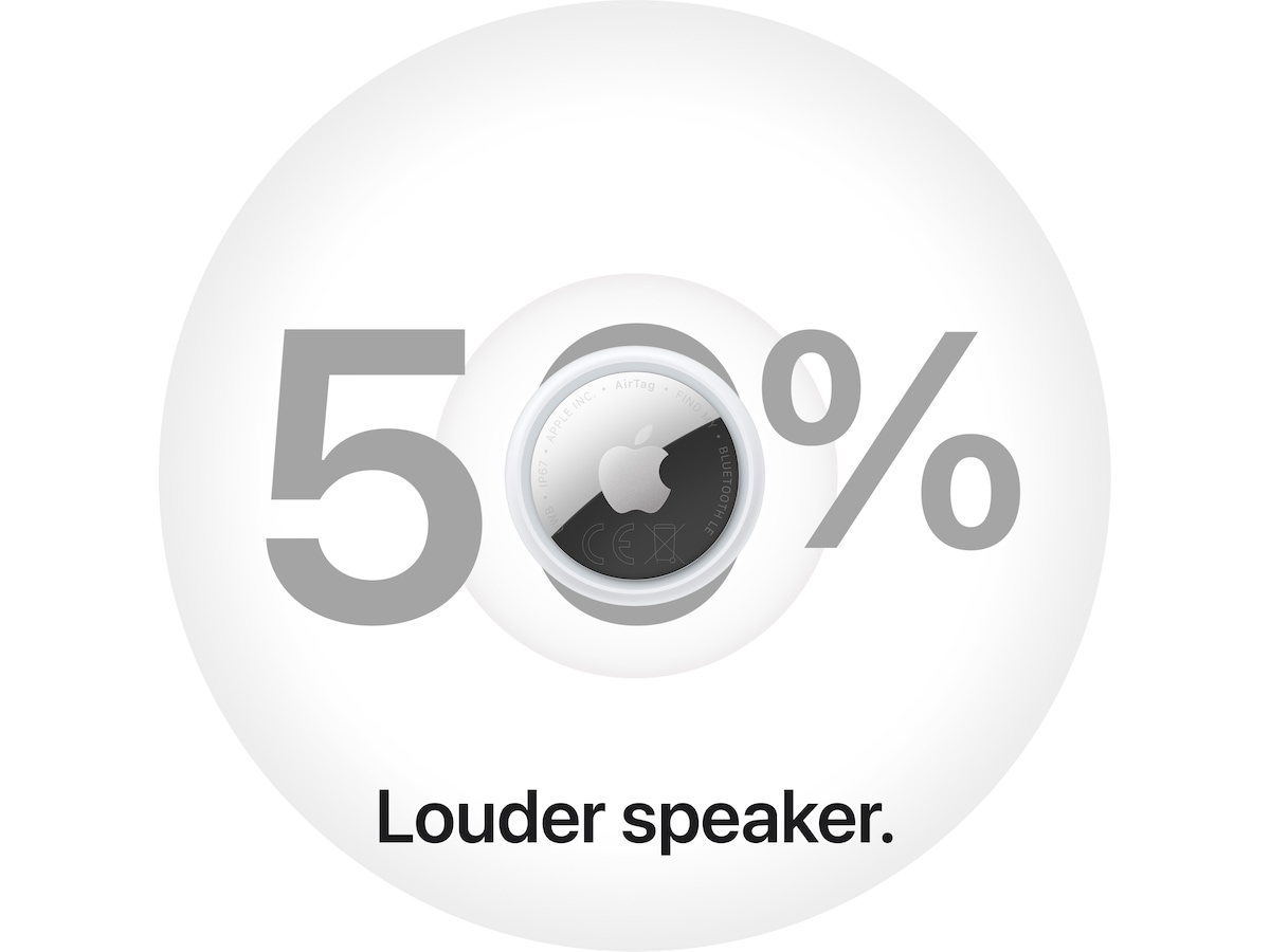 Apple AirTag (2. gen.) sporingsbrik - 1 Pack Bluetooth tracker & GPS