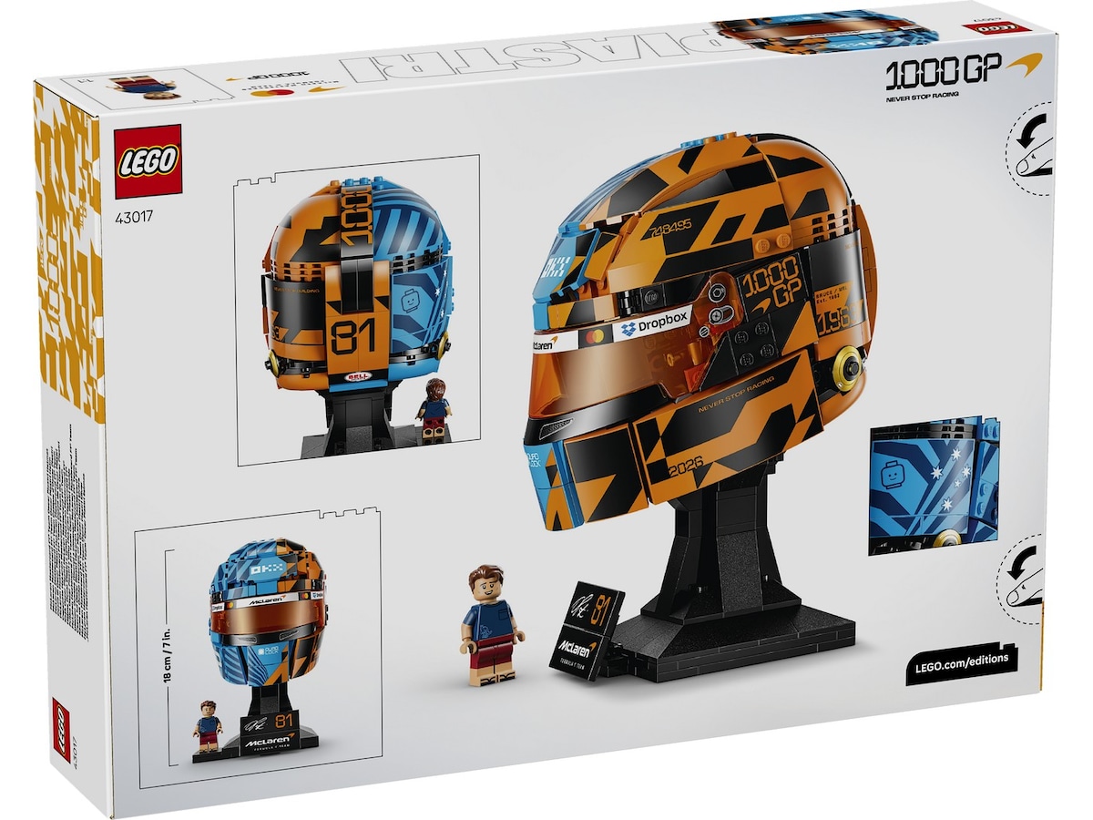 LEGO Editions McLaren Mastercard F1® Team Oscar Piastri hjelm 43017 LEGO